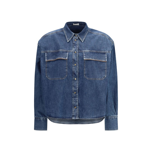 Brunello Cucinelli 100% Cotton shirt in blue