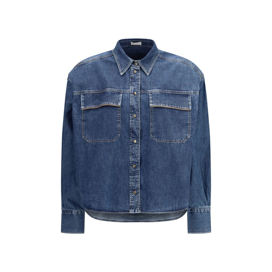 Brunello Cucinelli 100% Cotton shirt in blue