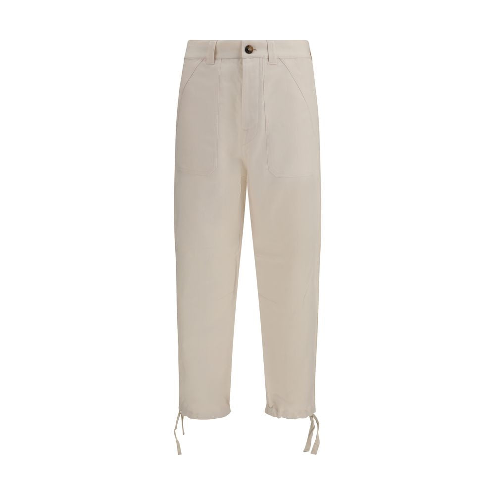 Brunello Cucinelli 54% Linen 46% Cotton trousers in beige