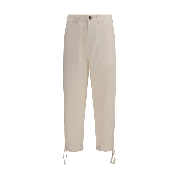 Brunello Cucinelli 54% Linen 46% Cotton trousers in beige