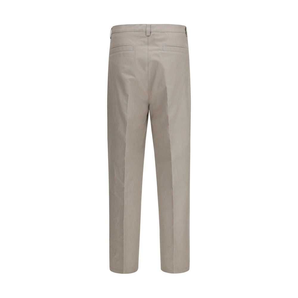 Brunello Cucinelli 99% Cotton trousers in beige — view 2