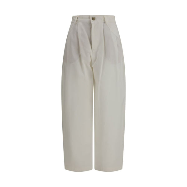 Brunello Cucinelli 26% Silk trousers in beige