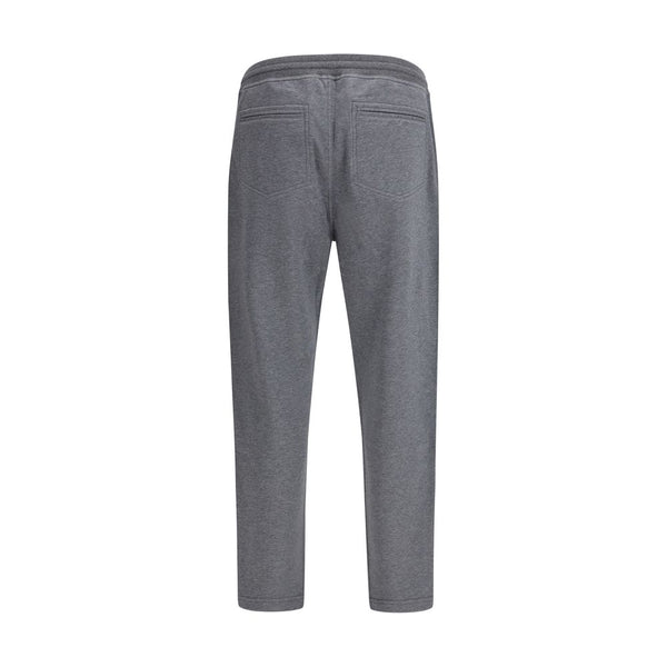 Gray Cotton Casual Pants