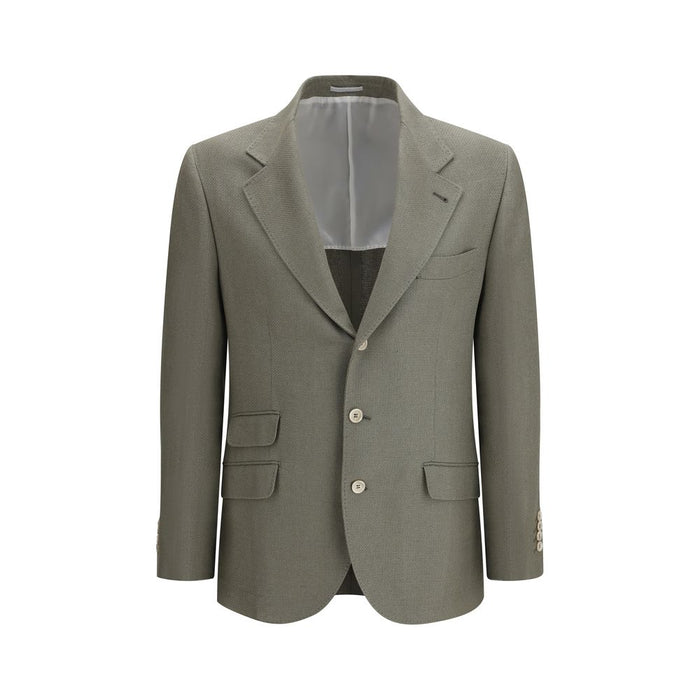 Brunello Cucinelli 49% Silk blazer in brown