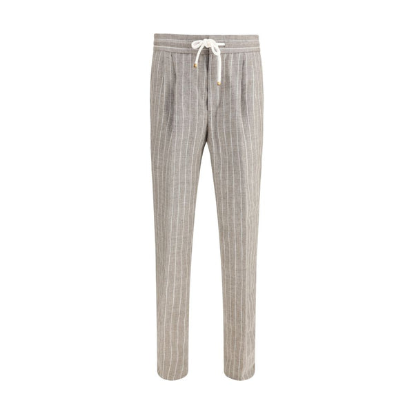 Brunello Cucinelli 100% Linen trousers in beige