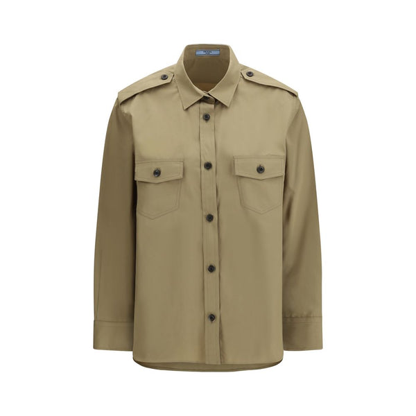 Prada 100% Cotton shirt in beige