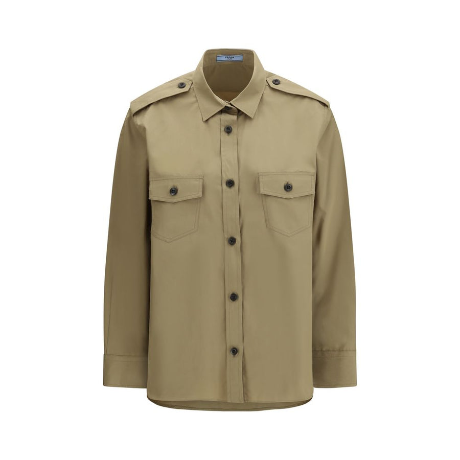 Prada 100% Cotton shirt in beige