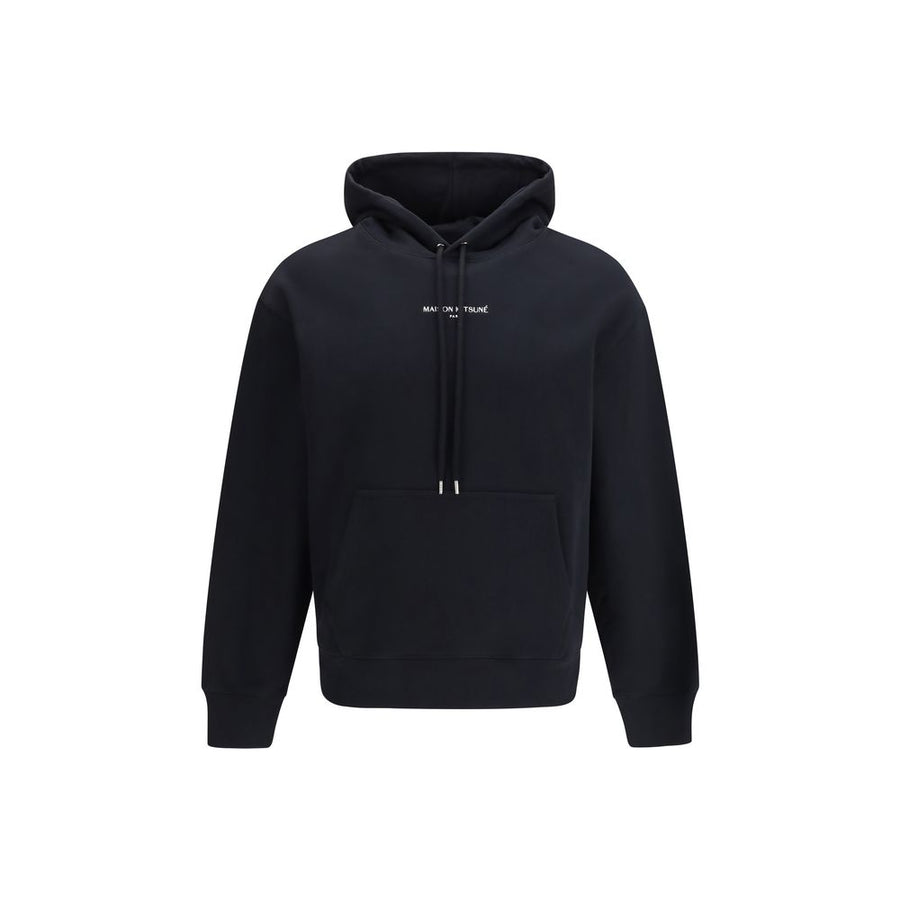 Maison Kitsuné 100% Cotton hoodie in black