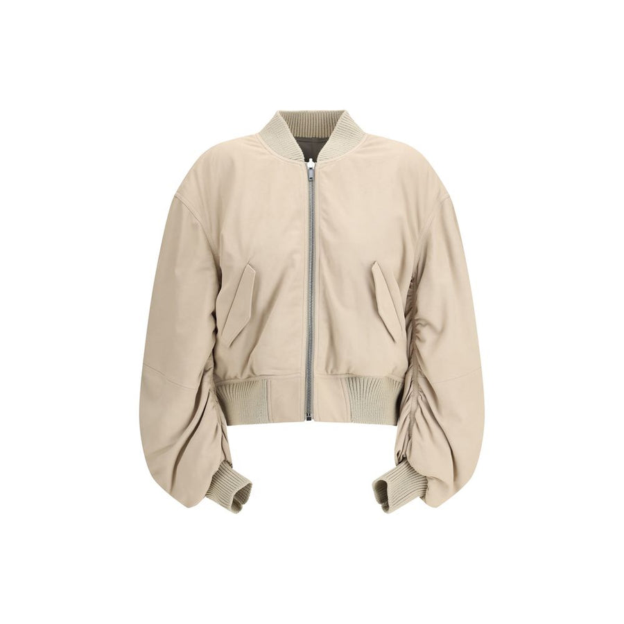 Rick Owens Outer 100% Lamb Ovis Aries jacket in beige