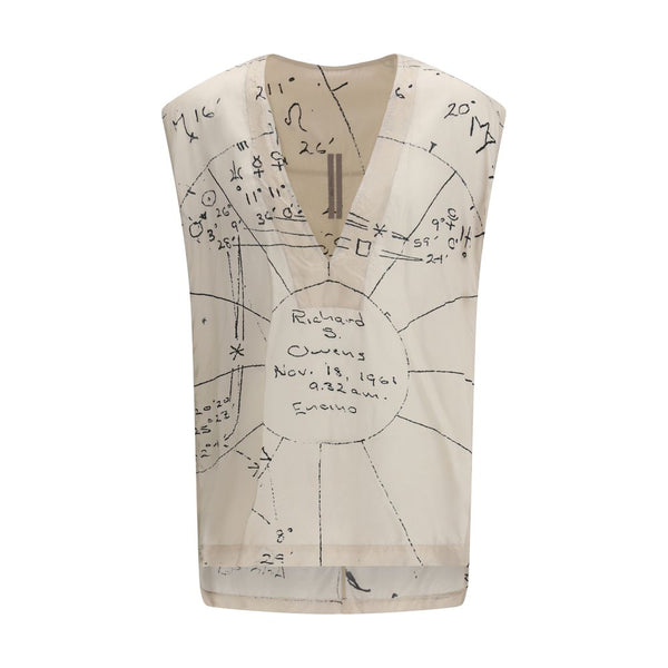 Rick Owens 52% Viscose 48% Cupro tank top in beige