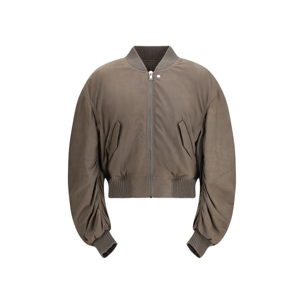 Rick Owens Outer: 100% Lamb Ovis Aries; Inner: 100% Cotton jacket in gray