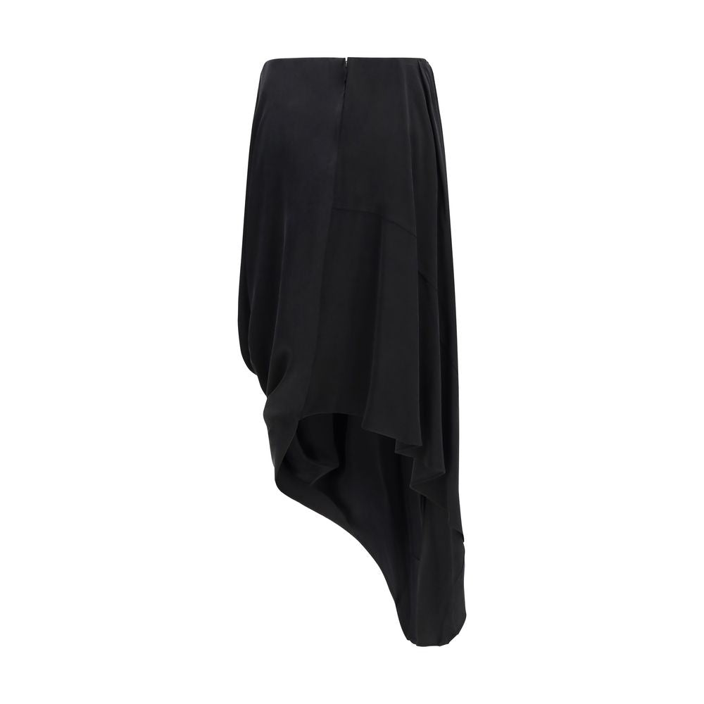 Maison Margiela 100% Cupro skirt in black — view 2