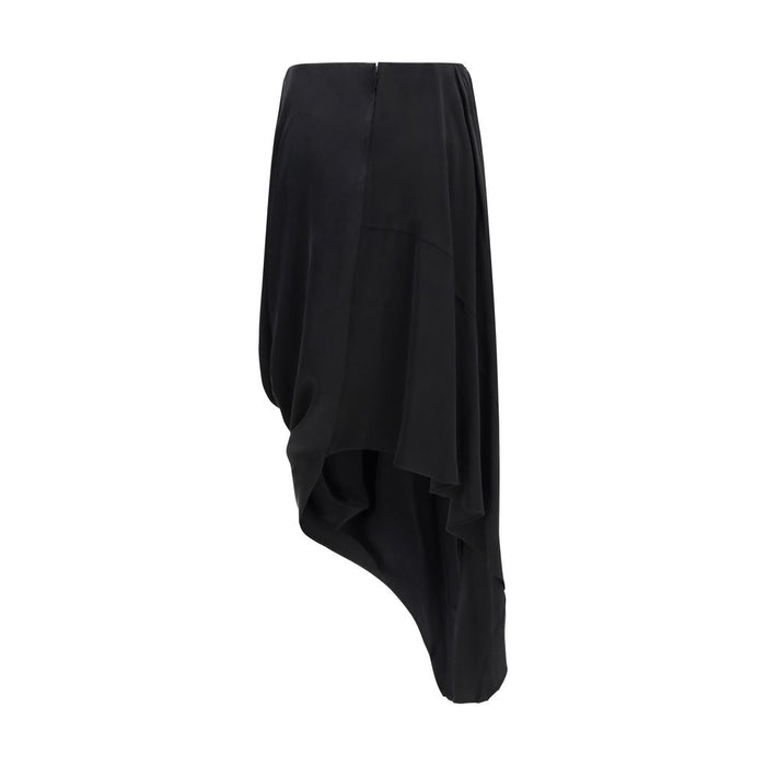 Maison Margiela 100% Cupro skirt in black — view 2
