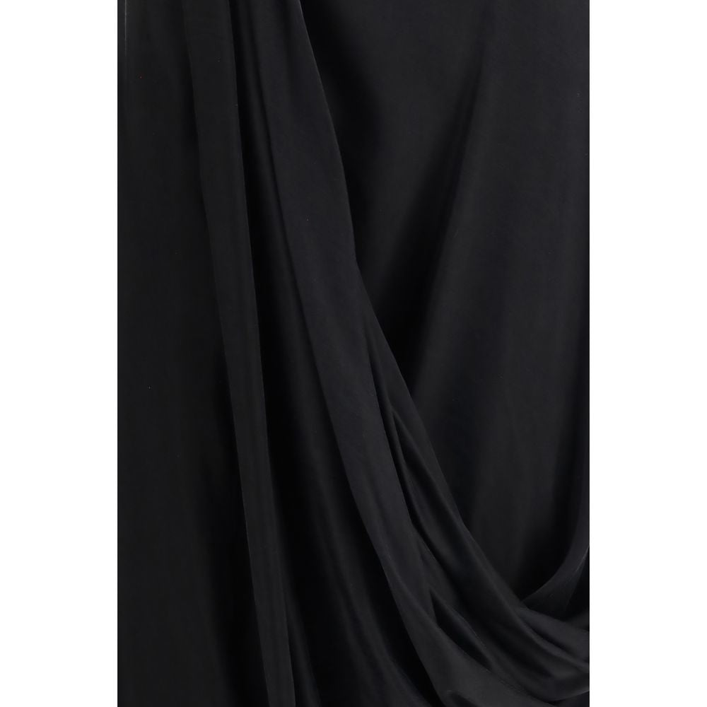Maison Margiela 100% Cupro skirt in black — view 3