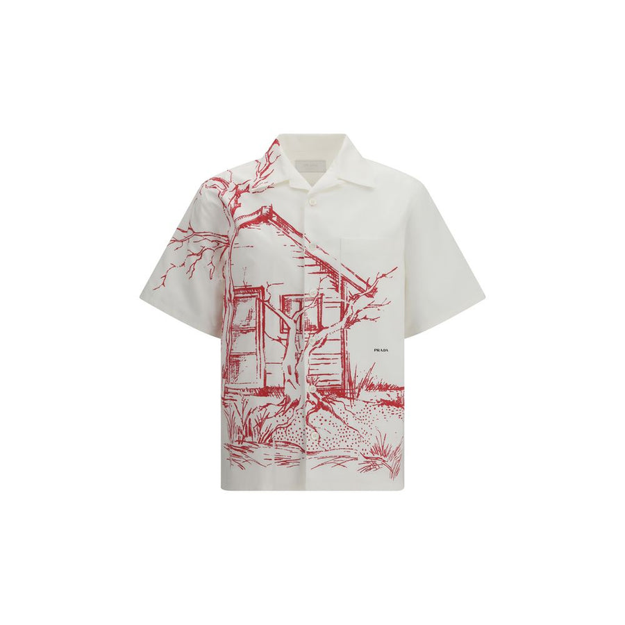 Prada 100% Cotton shirt in white