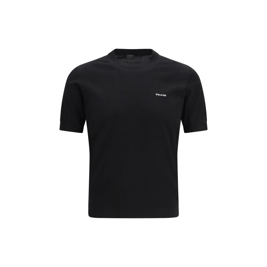 Prada 100% Cotton t-shirt in black