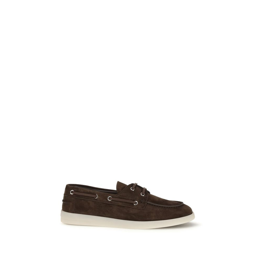 Prada UPPER 100% Calf Leather Bos Taurus loafer in brown