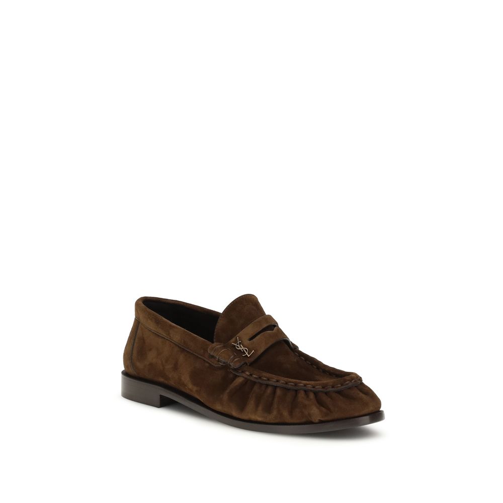 Saint Laurent 100% Calf Leather Bos Taurus loafer in brown — view 2