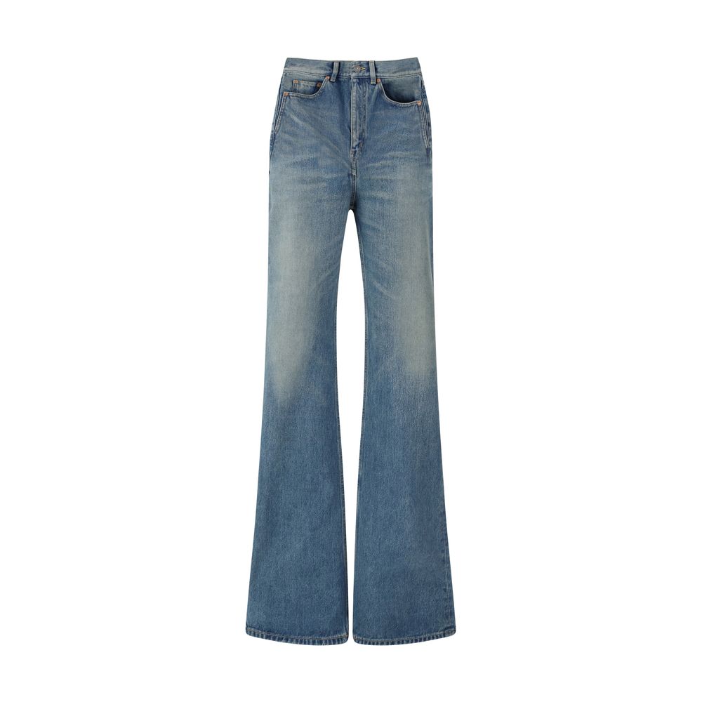 Saint Laurent 100% Cotton jeans in blue