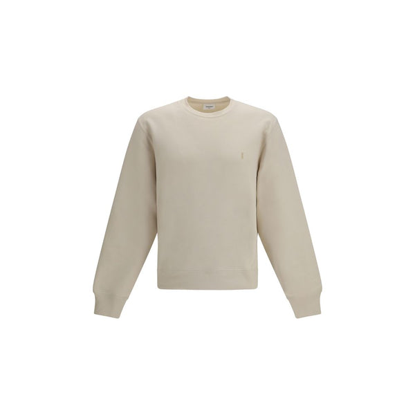 Saint Laurent 100% Cotton sweatshirt in beige