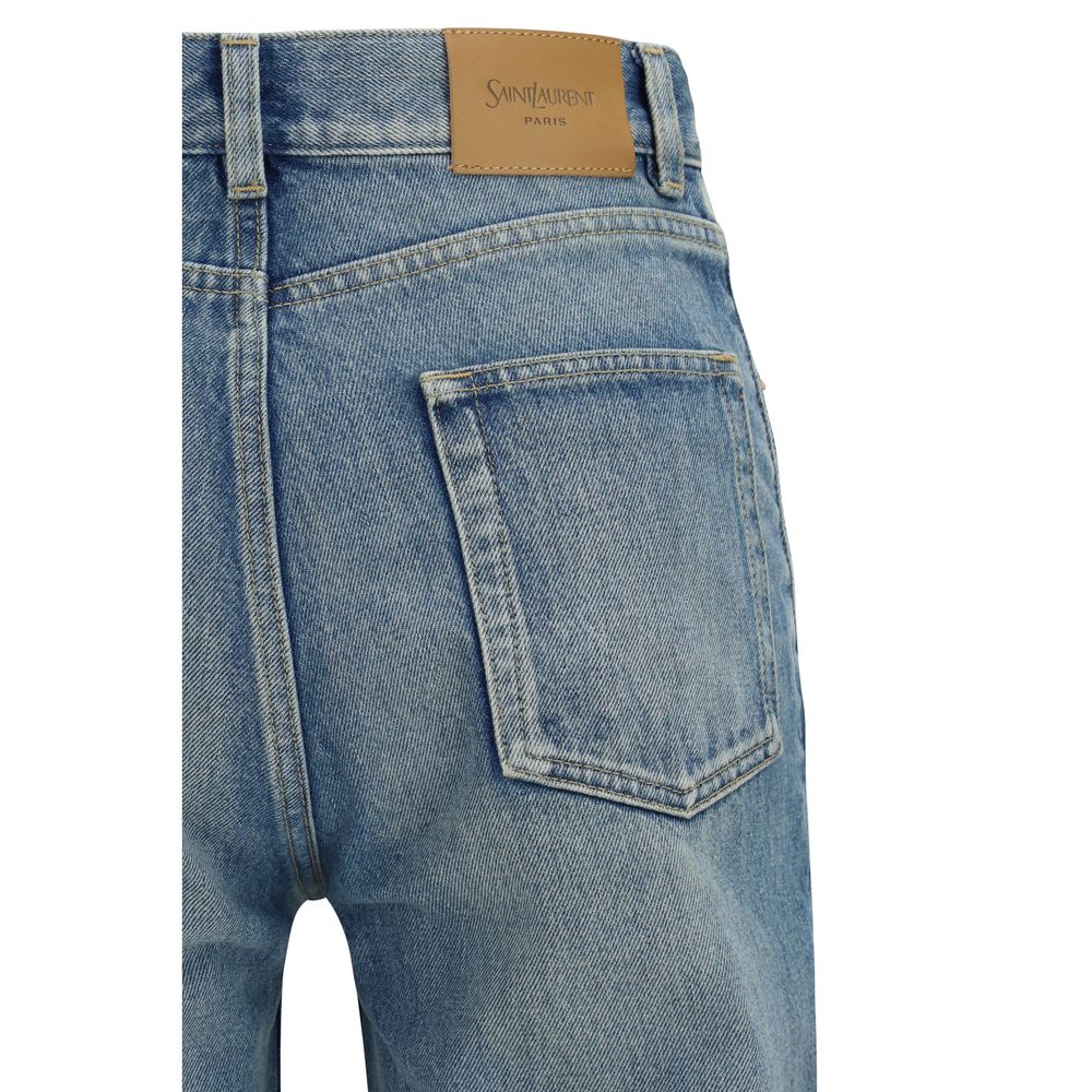 Saint Laurent 100% Cotton jeans in blue — view 3