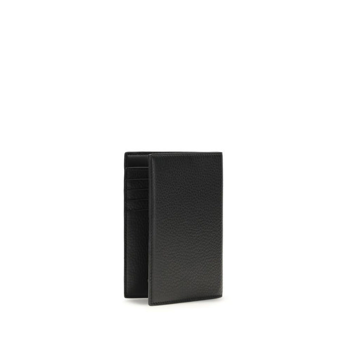 Saint Laurent 100% Calf Leather Bos Taurus wallet in black — view 2