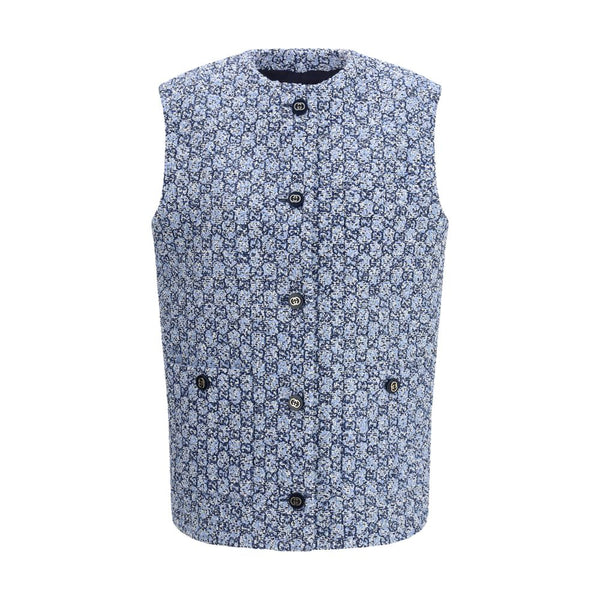 Gucci 38% Cotton vest in blue