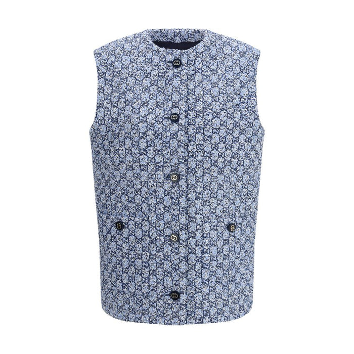 Gucci 38% Cotton vest in blue