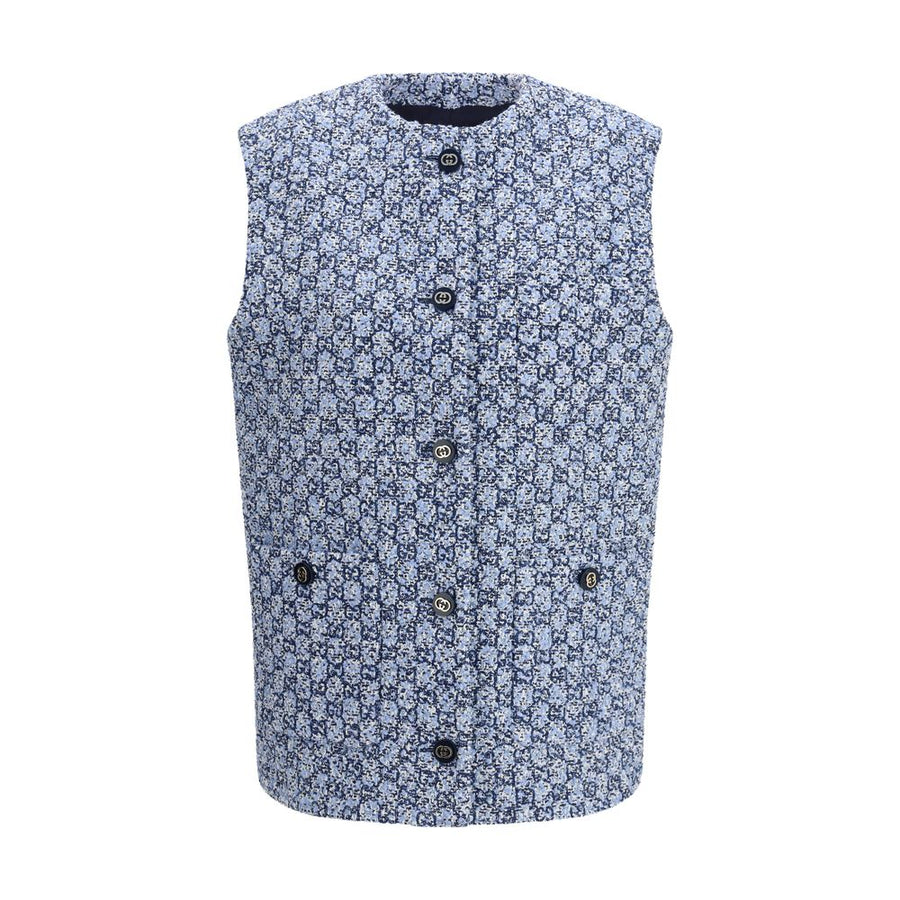 Gucci 38% Cotton vest in blue