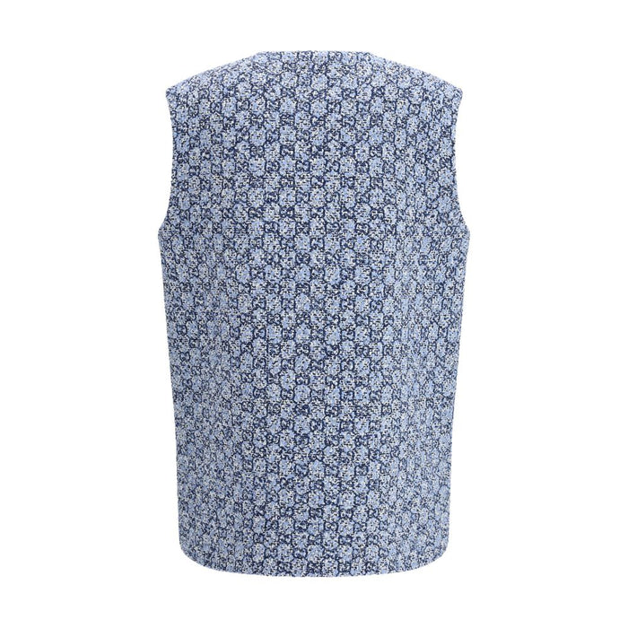 Gucci 38% Cotton vest in blue — view 2
