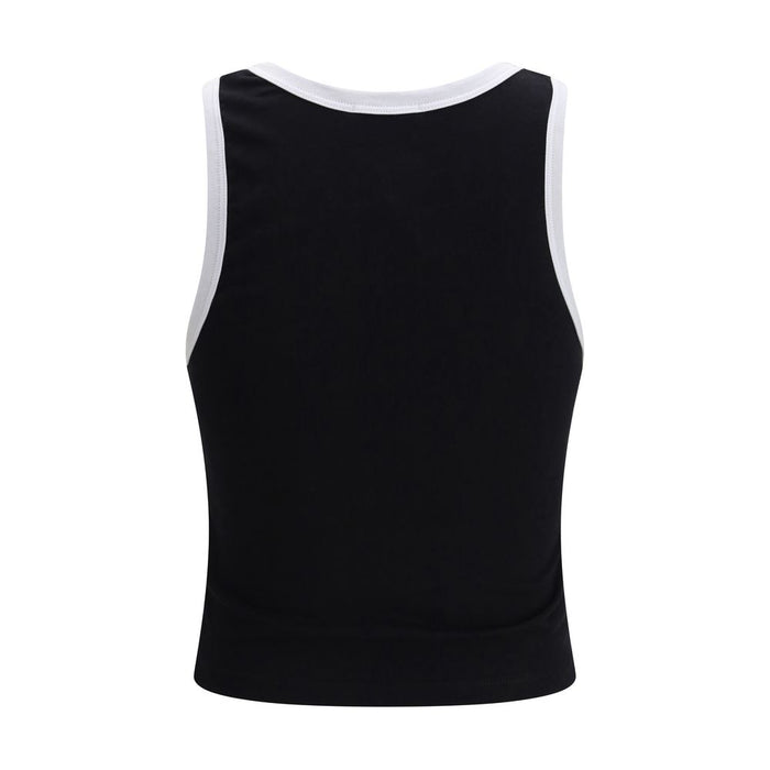 GCDS 100% Cotton tank top in black — view 2
