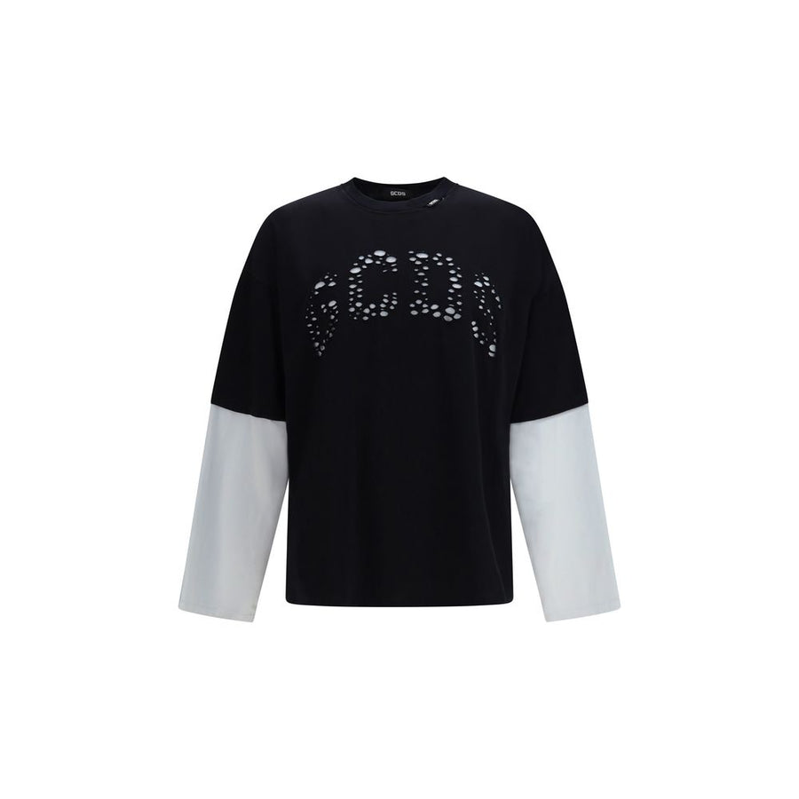 GCDS 100% Cotton t-shirt in black