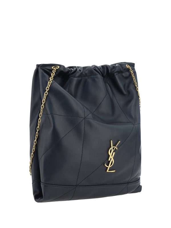 Jamie 4.3 Lambskin Bucket Bag Black Shoulder