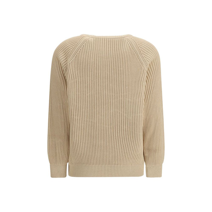 Saint Laurent 100% Cotton sweater in beige — view 2