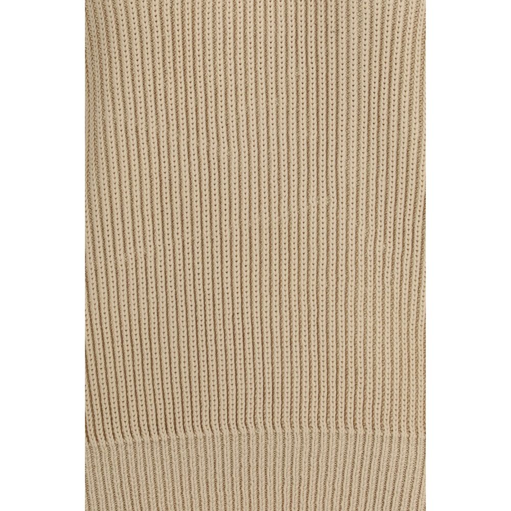 Saint Laurent 100% Cotton sweater in beige — view 3