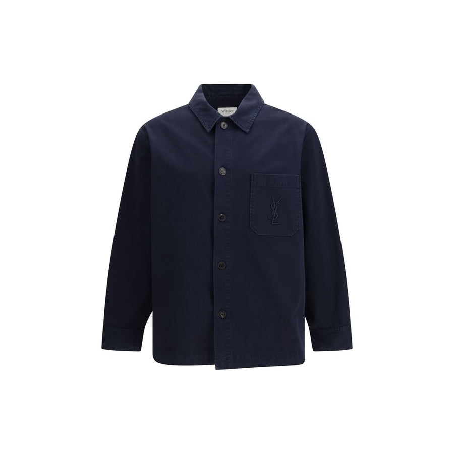 Saint Laurent 100% Cotton overshirt in navy