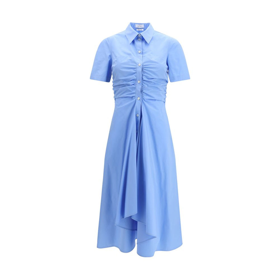 Alexander McQueen 100% Cotton dress in blue