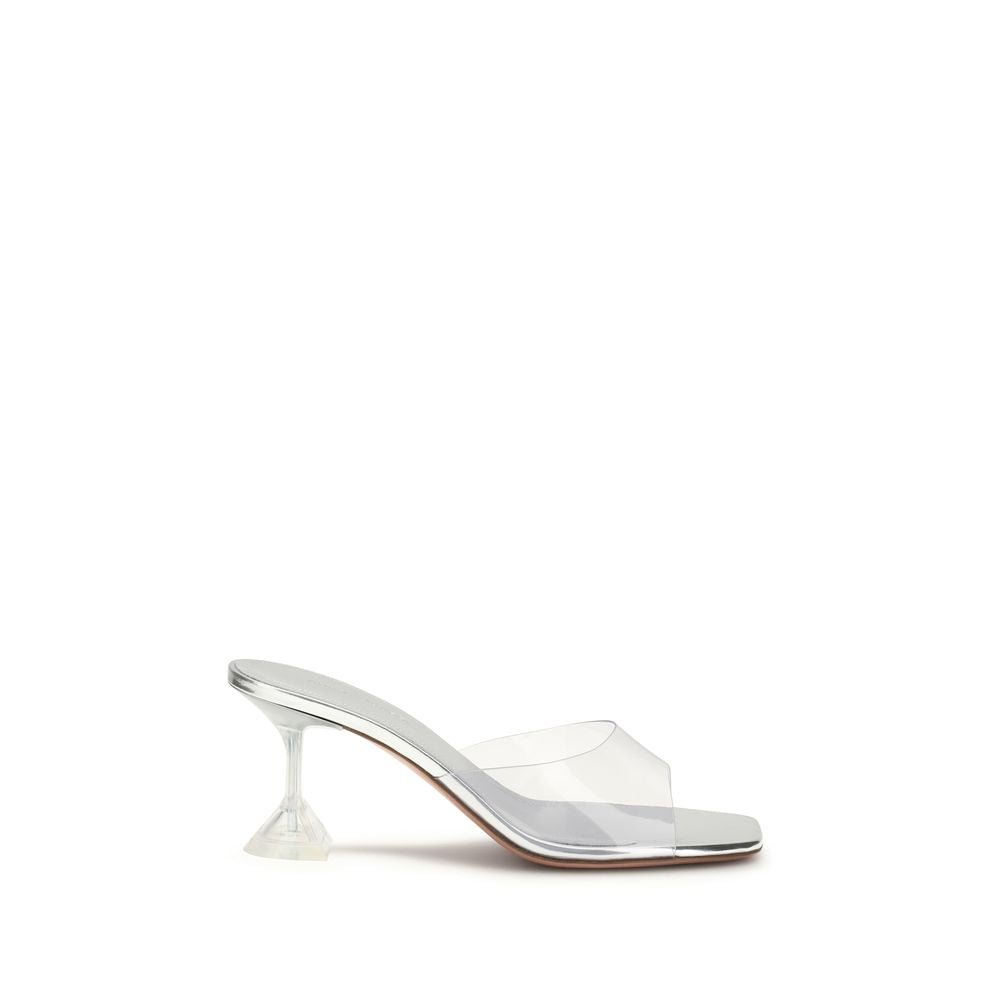 Amina Muaddi 100% PVC sandal in silver