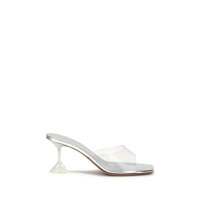 Amina Muaddi 100% PVC sandal in silver