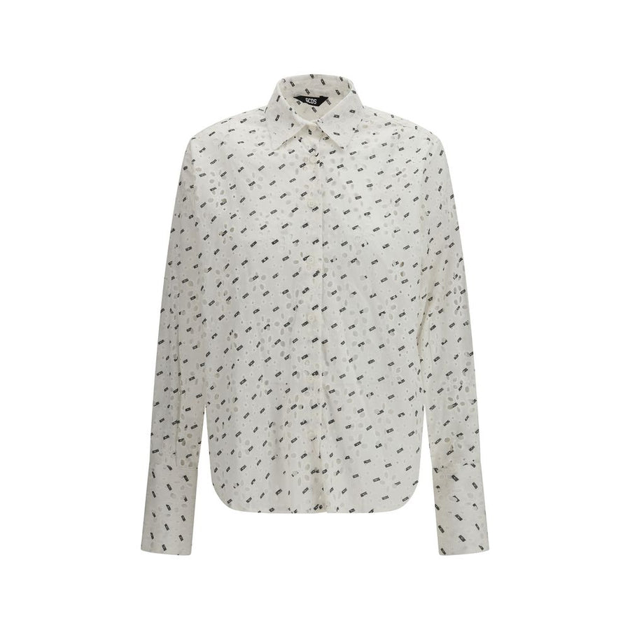 GCDS 100% Cotton shirt in white