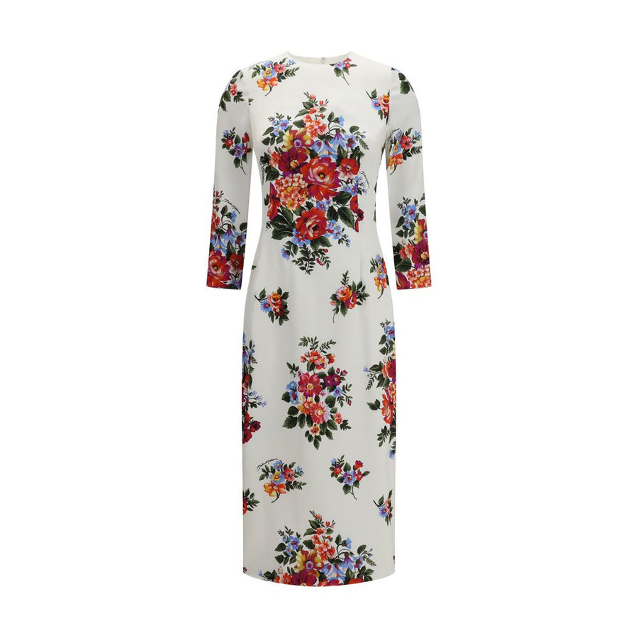 Dolce & Gabbana 96% Polyester dress in white