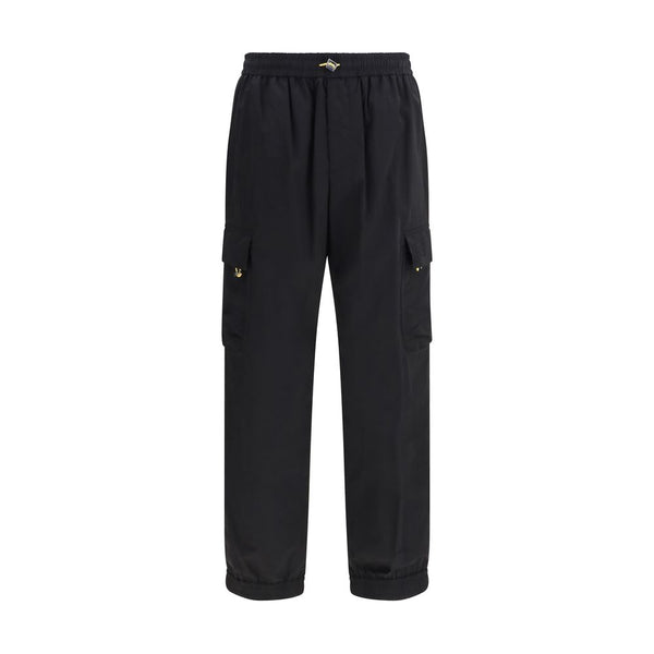 Fendi 100% Polyamide cargo pants in black