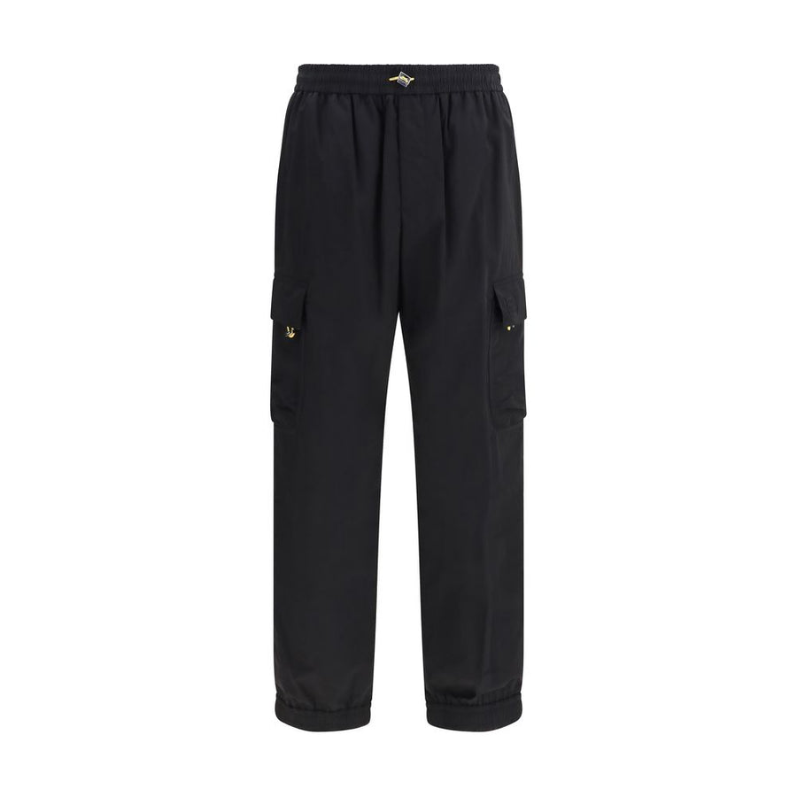 Fendi 100% Polyamide cargo pants in black