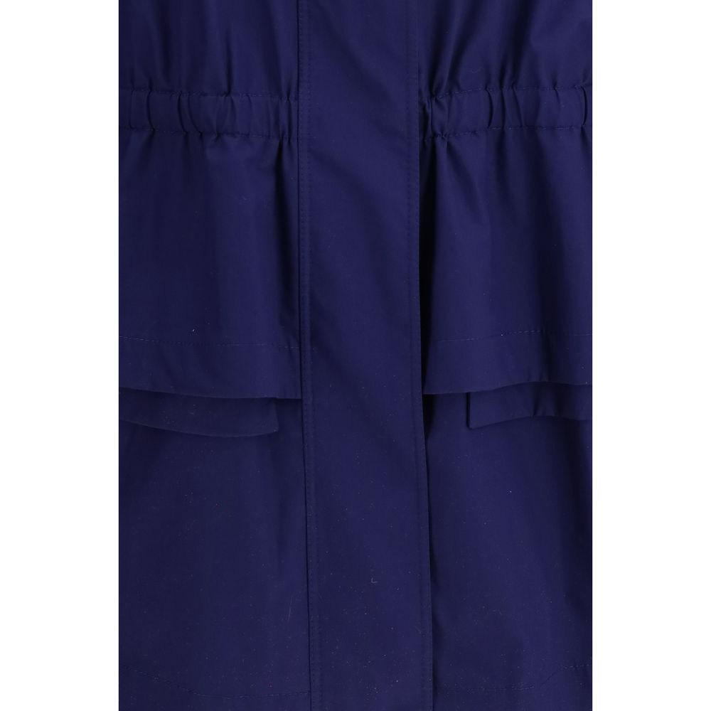 Fendi Outer: 100% Cotton coat in navy — view 3