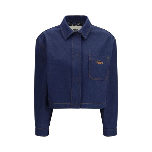 Fendi 100% Cotton jacket in blue