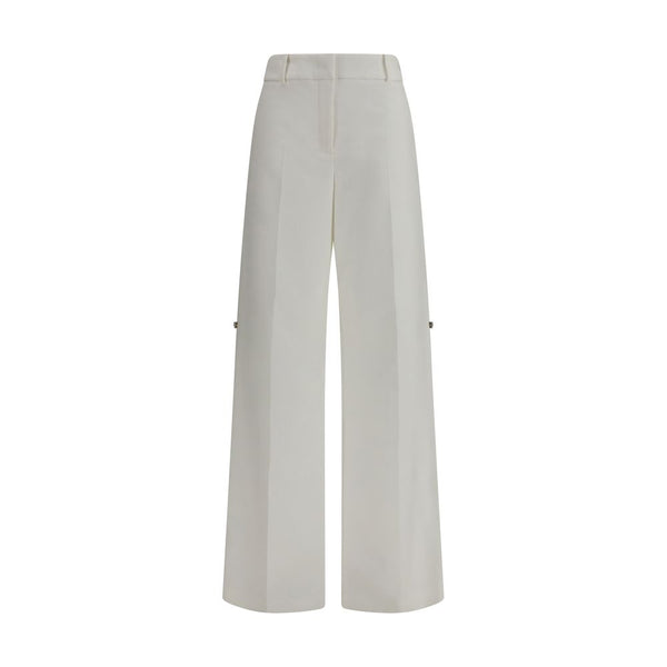 Fendi 100% Cotton trousers in white
