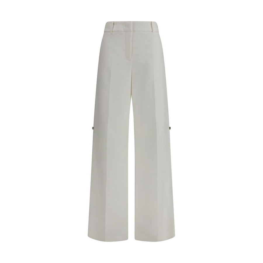 Fendi 100% Cotton trousers in white