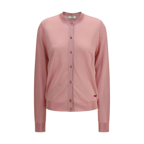Fendi 98% Viscose cardigan in pink