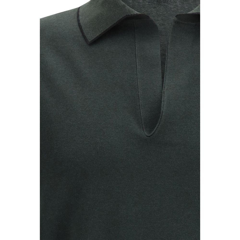 Tom Ford polo shirt in green — view 3