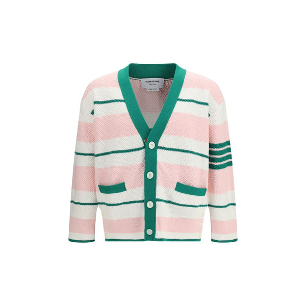 Thom Browne 100% Cotton cardigan in pink